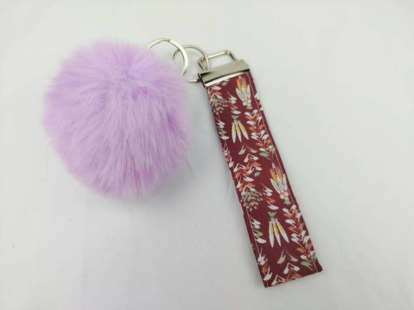 Porte clé avec pompon