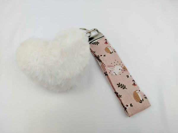 Porte clé avec pompon
