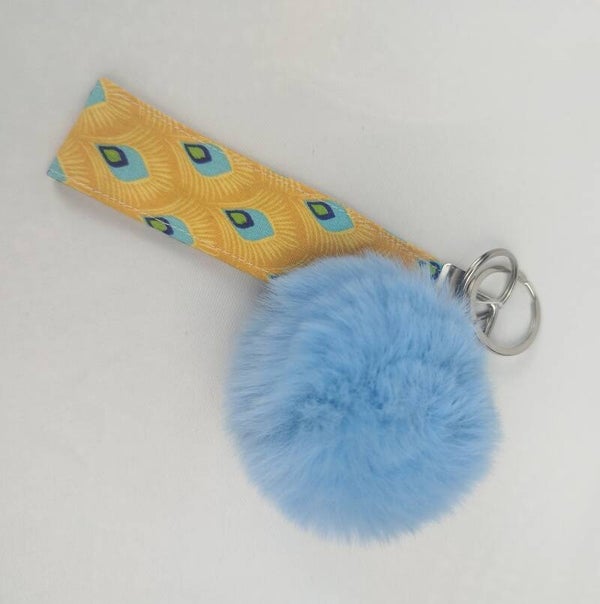 Porte clé avec pompon
