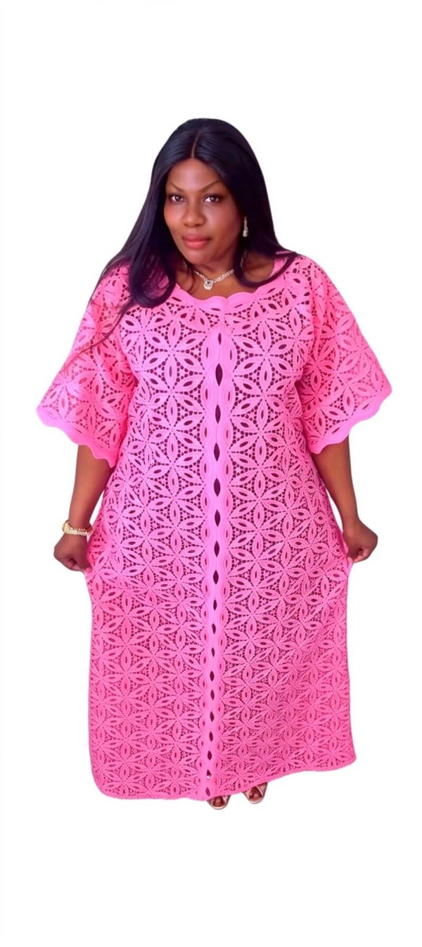 Pink Lace Boubou