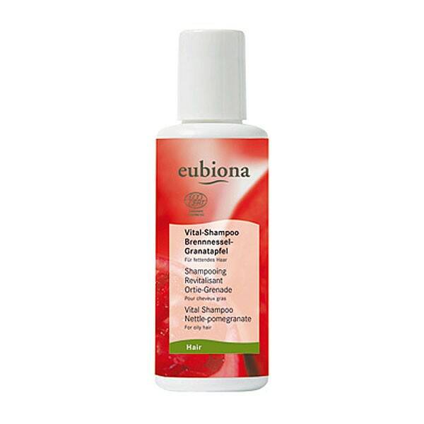 shampoo vital brandnetel en granaatappel bij vet haar (artikelnr 5147)
