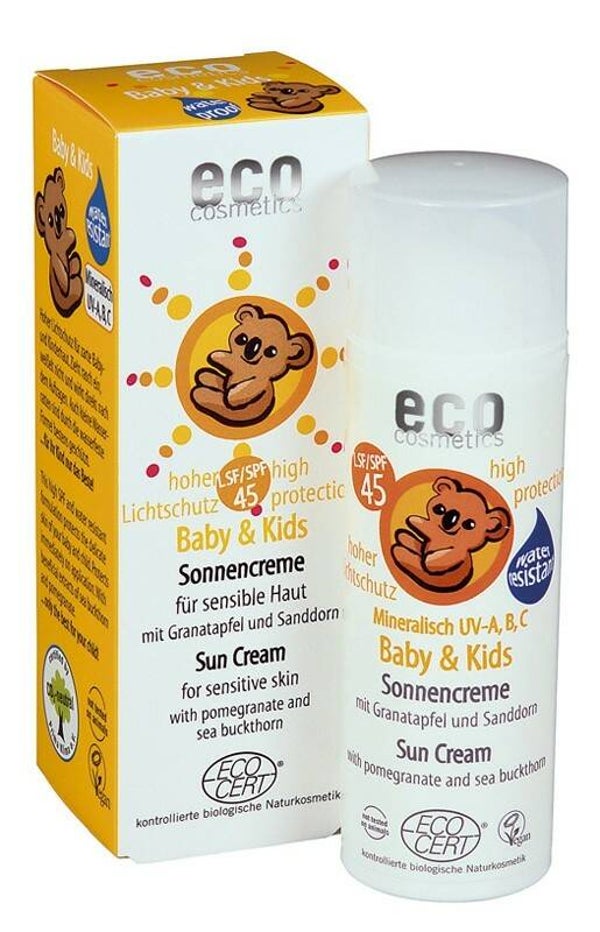 Baby/kinder zonnecreme SPF45 (artikelnr. 73207)
