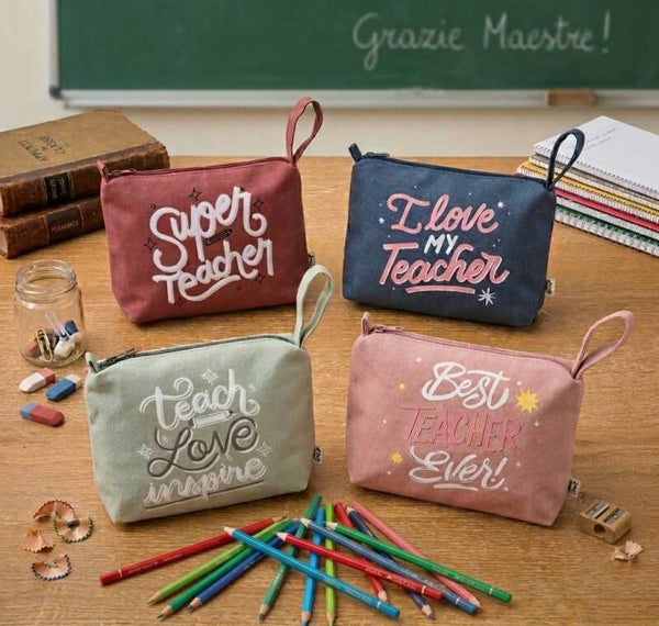 POCHETTE ARTIGIANALI PER LE MAESTRE - IDEA REGALO