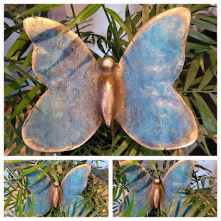 Big blue butterfly