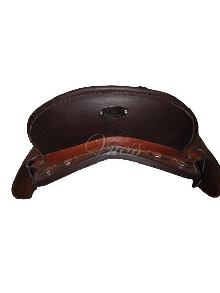 cantle endurance trail Vness working equitation English treeless leather tree saddle adjustable panels italian and american leather custom order leather tooling