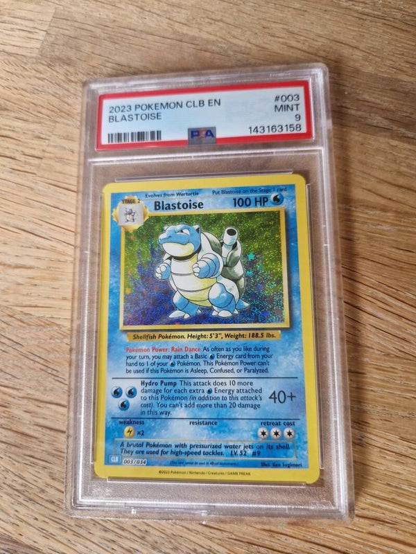 Pokemon Classic Collection Blastoise CLB 003/034 PSA 9