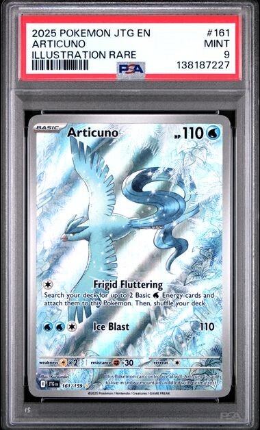 Articuno 161/159 illustration rare PSA 9 Journey Together