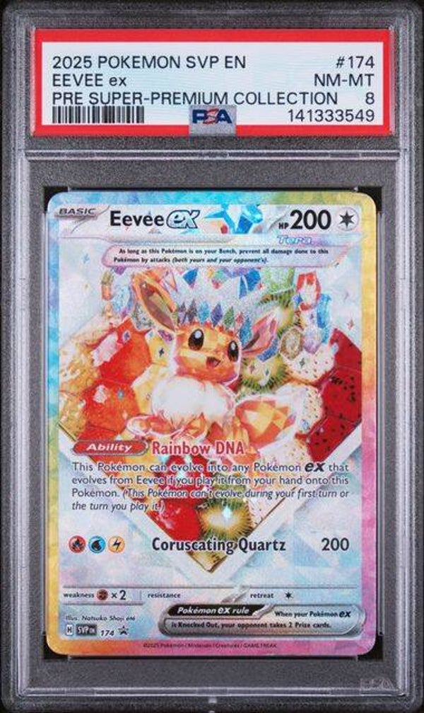 Eevee Black Star Promo SVP 174 PSA 8