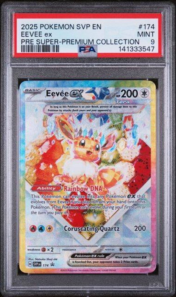 Eevee Black Star Promo SVP 174 PSA 9