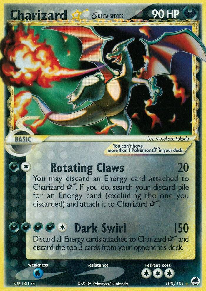 Gold Star Charizard EX Dragon Frontiers