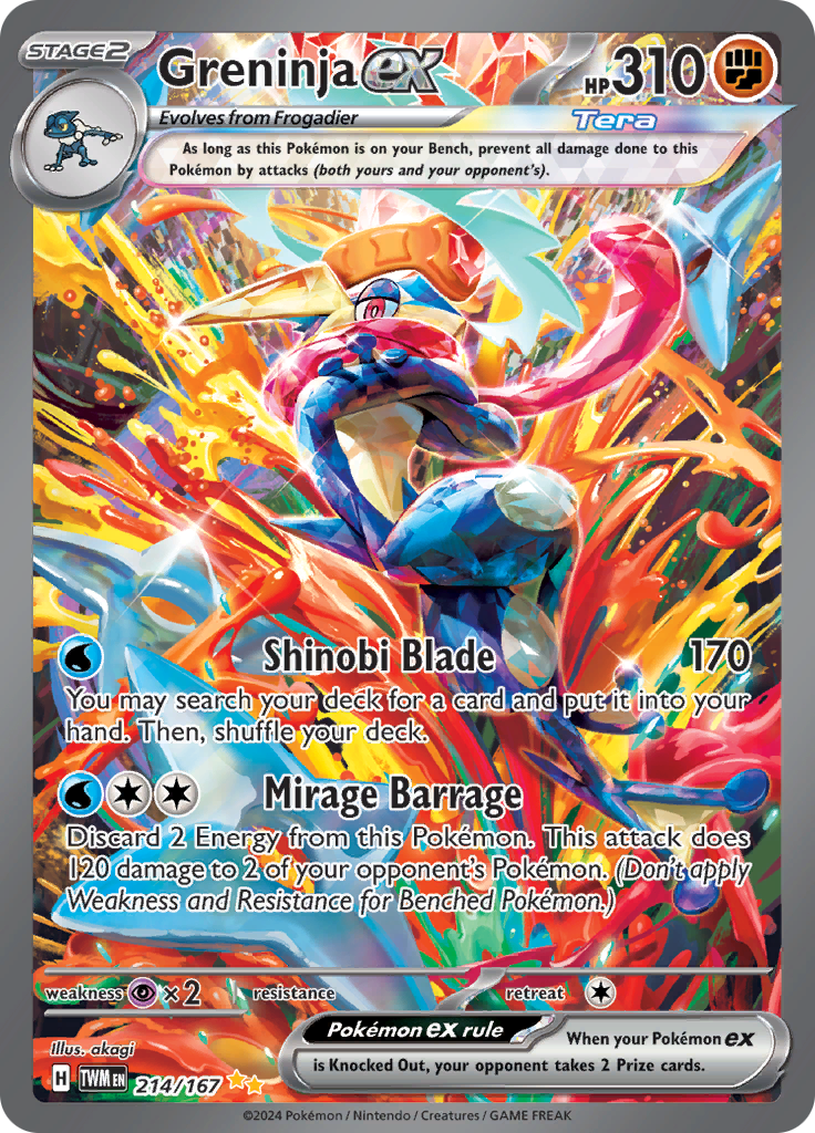 Greninja ex 214/167 Twilight Masquerade