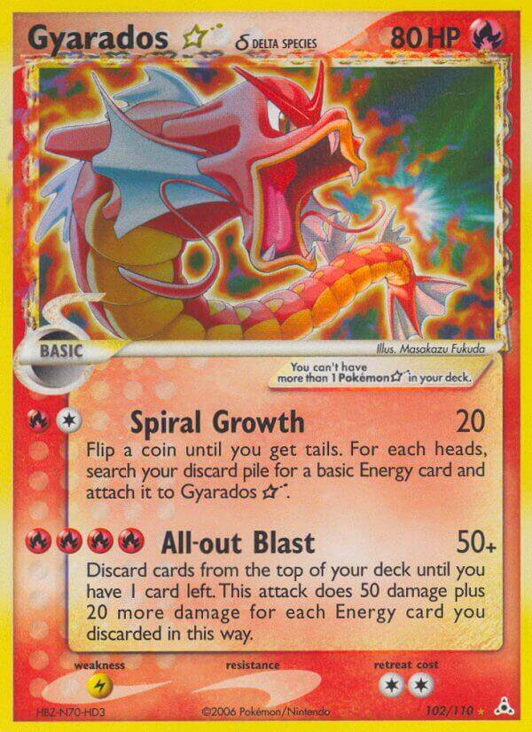 Gyarados GoldStar 102/110 Holon Phantoms