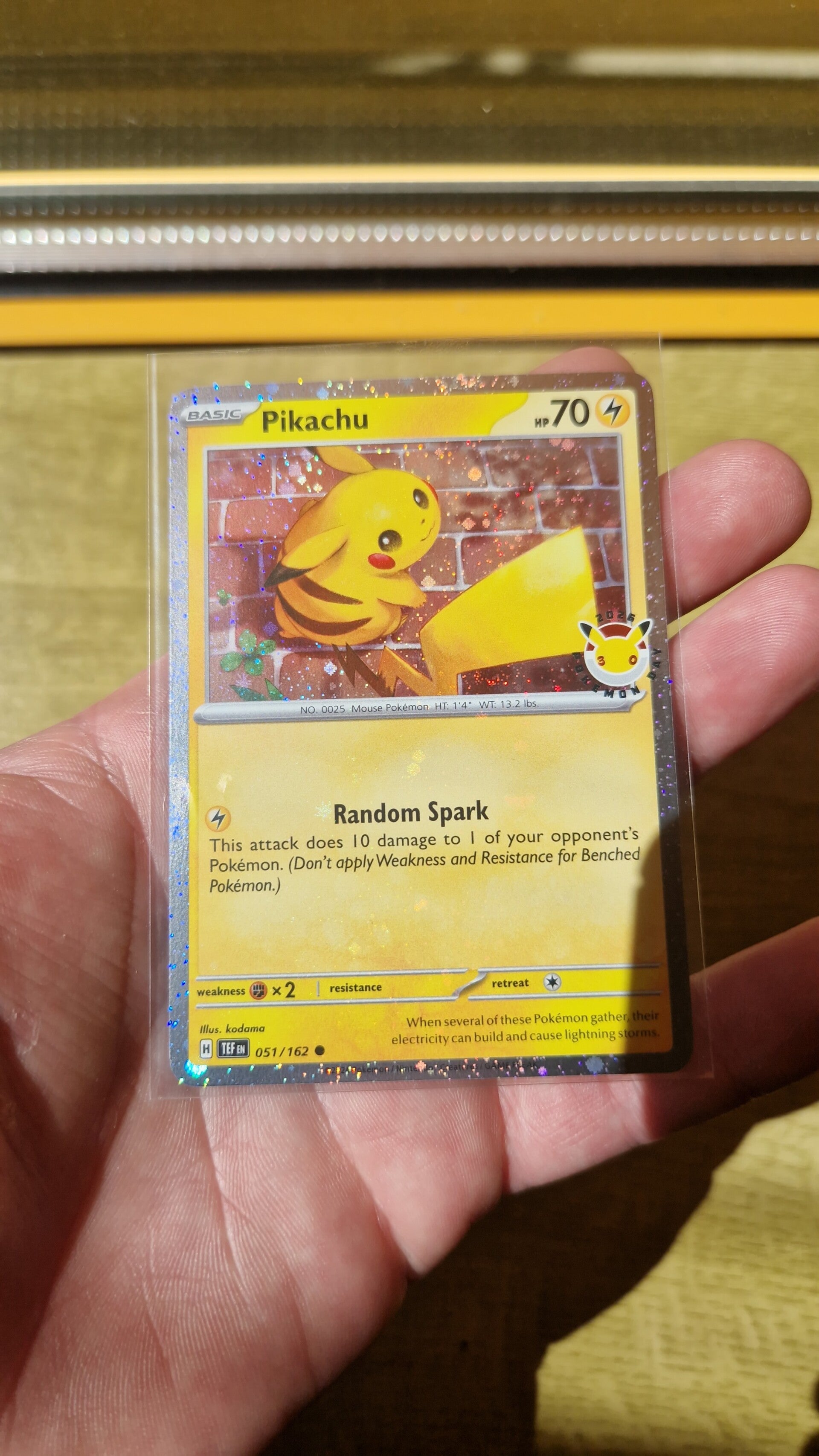 Pikachu 051/162 Pokemon Day 30 Promo