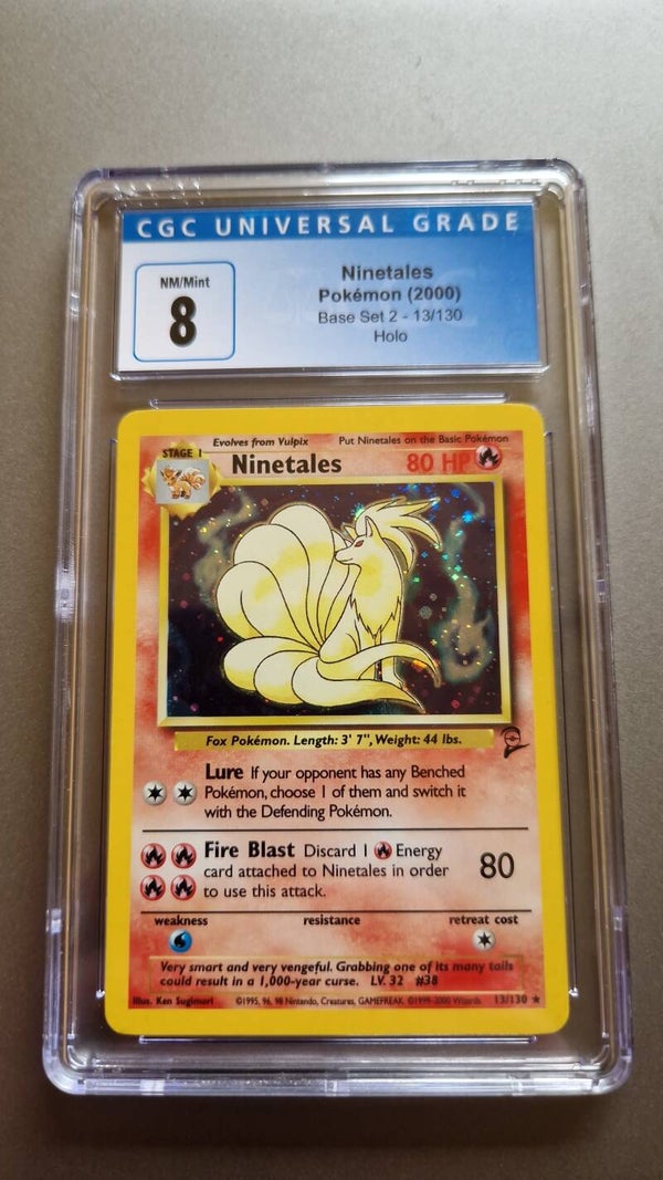 Ninetales 13/130 Holo CGC 8 Base Set 2