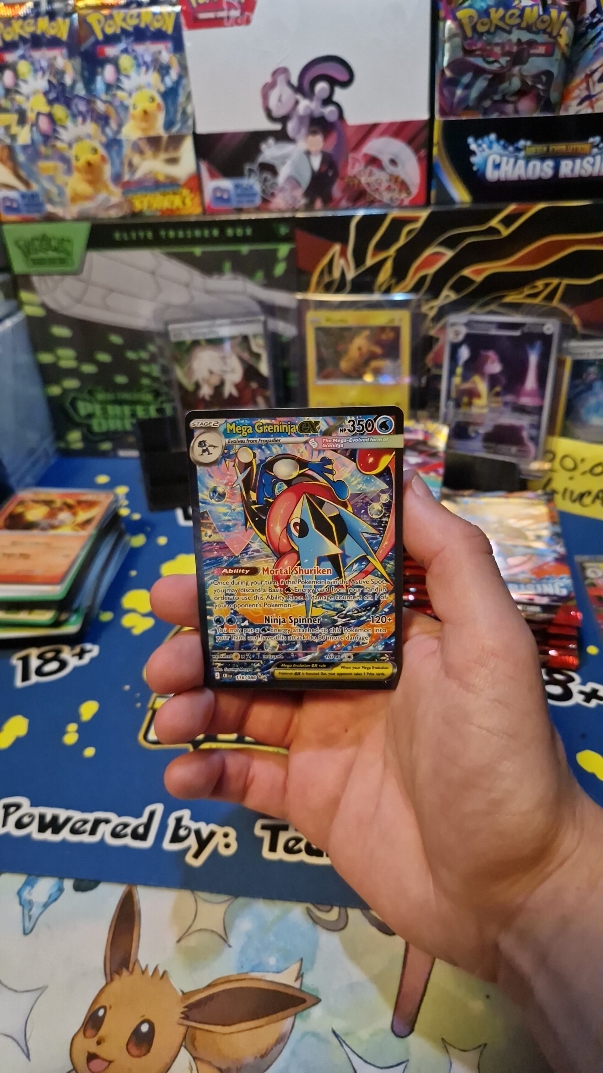 Chaos Rising Mega Greninja EX pull