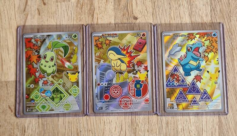 Pokemon series 2 Johto Starters promos