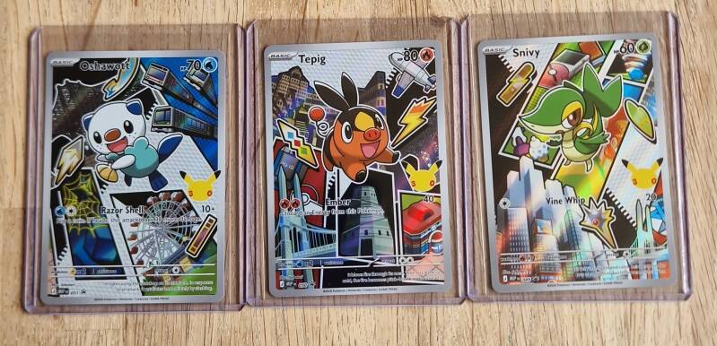Series 2 Unova Starters promos