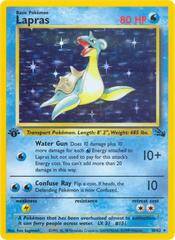 Lapras 10/62 First Edition Fossil