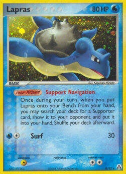 Lapras 8/92 Holo EX Legend Maker