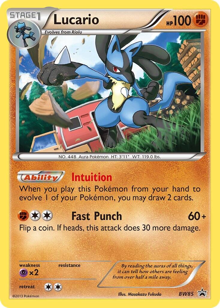 Lucario BW85 Black & White Promos