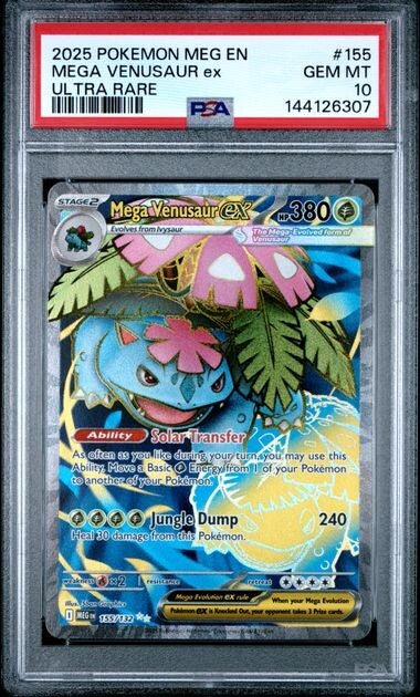 Mega Evolution Mega Venusaur EX 155/132 PSA 10