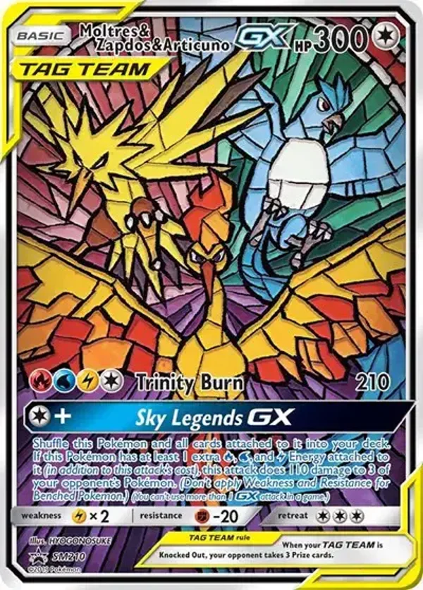 Moltres & Zapdos & Articuno GX SM210 Promo Sealed