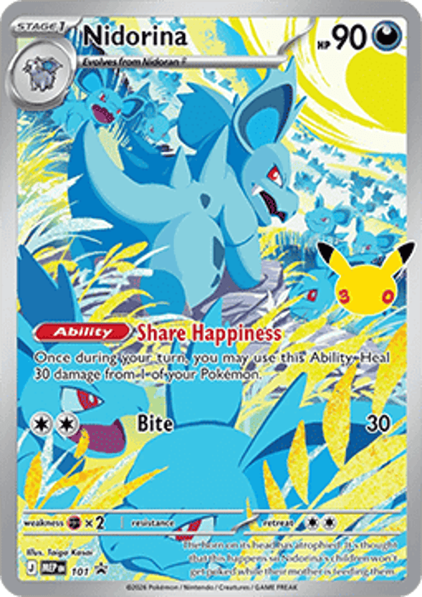 Nidorina MEP 101 Sealed Promo Kaart