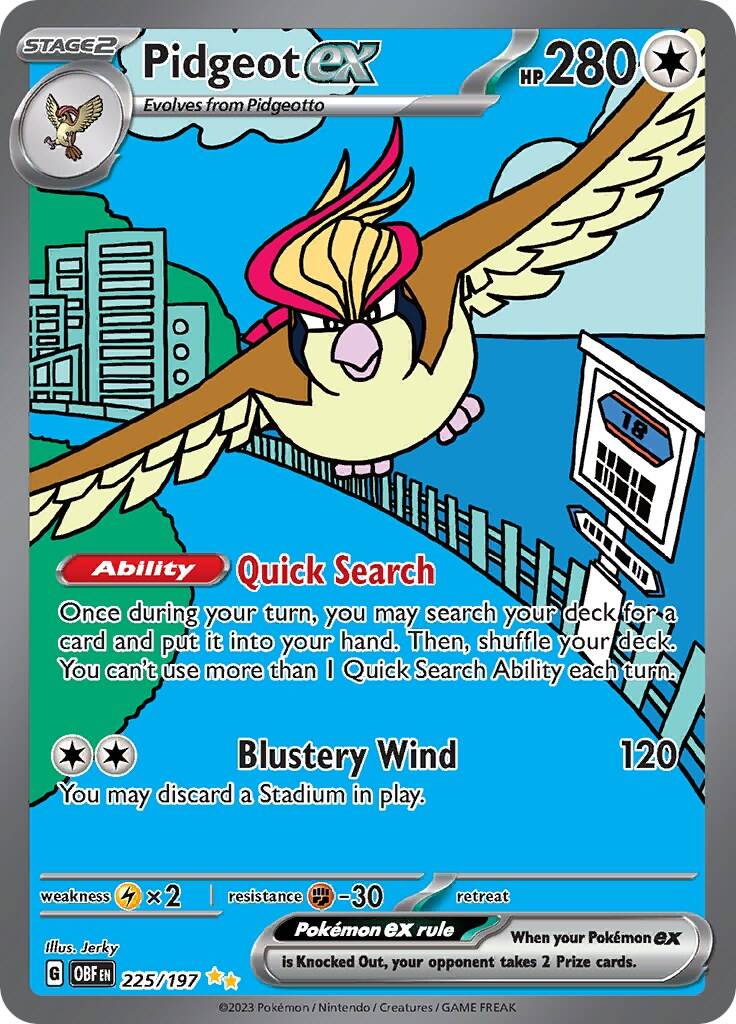 Pidgeot ex 225/197 SIR