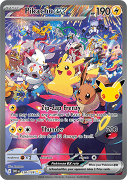 Pikachu EX 150/128