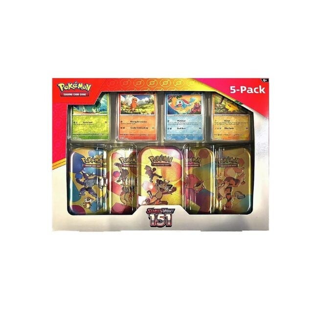 Pokemon 151 Costco 5-Pack Mini Tin Bundle