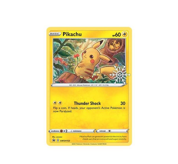 Pokemon Pikachu SWSH153 Black Star Promo