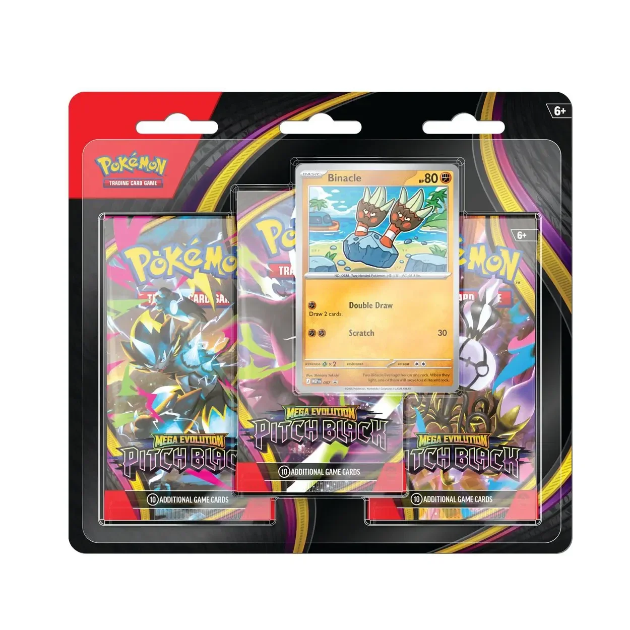 Pitch Black 3 Pack Blister Binacle