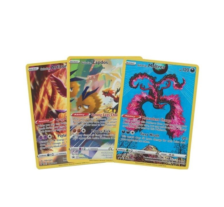 Pokemon SWSH Promo Galarian Birds – Moltres Zapdos Articuno (Set van 3)