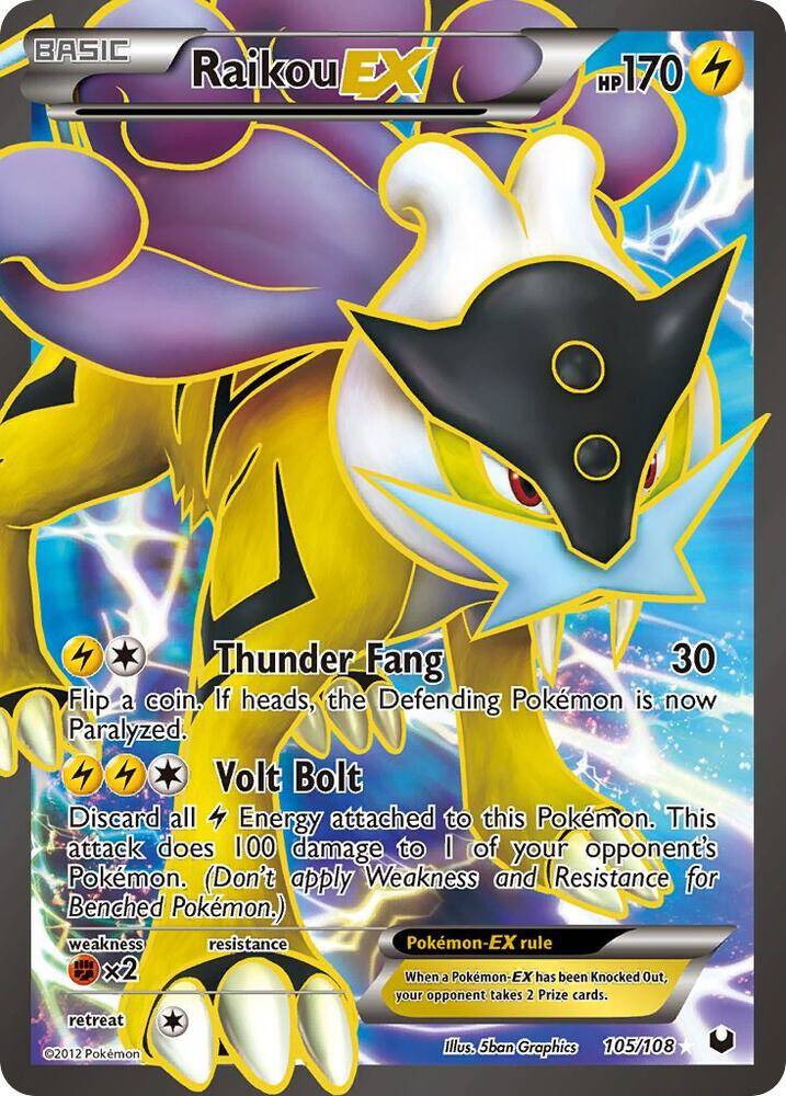 Raikou EX 105/108 Dark Explorers