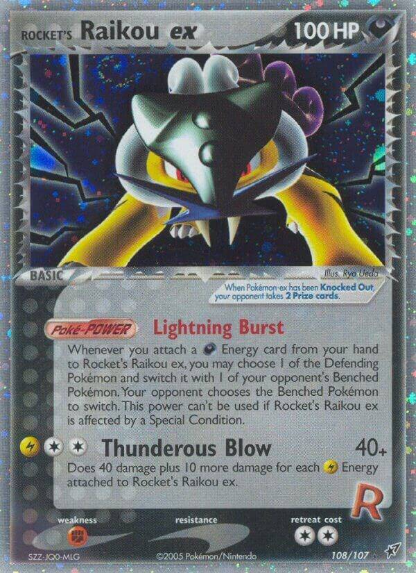 Rocket´s Raikou EX 108/107 EX Deoxys