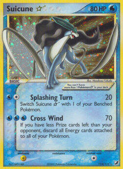Suicune Gold Star 115/115 EX Unseen Forces