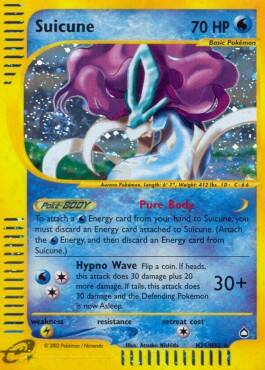 Suicune H25/H32 Holo Aquapolis