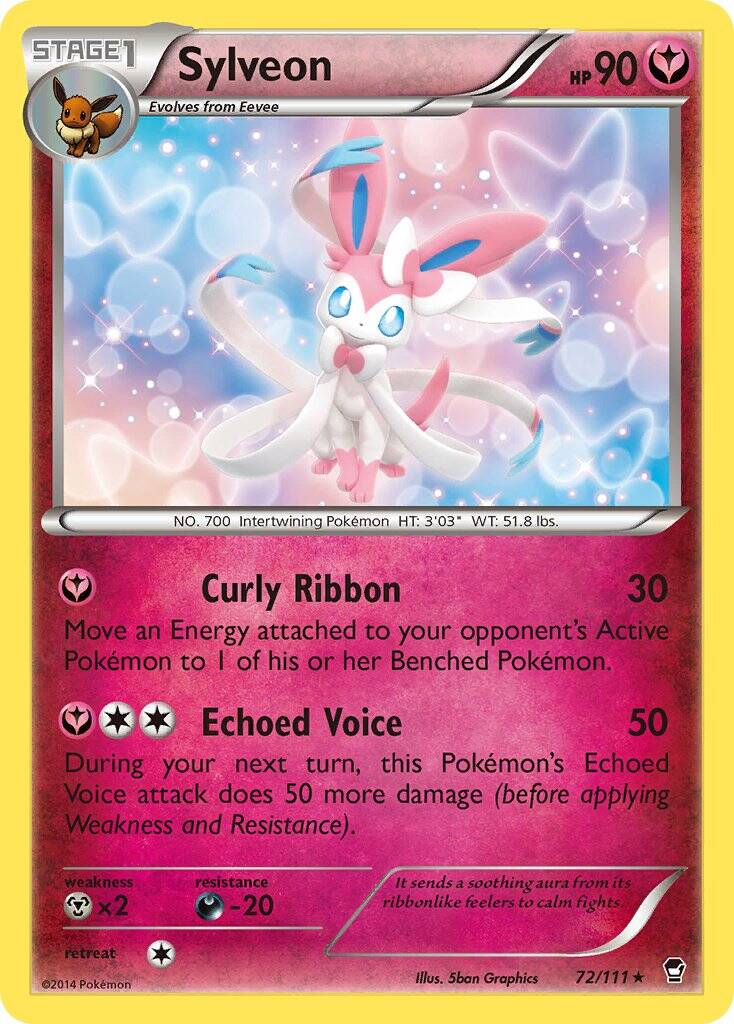Sylveon 72/111 Reverse Holo