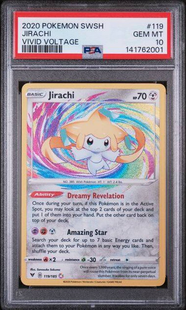 Vivid Voltage Jirachi 119/185 PSA 10 Amazing Rare