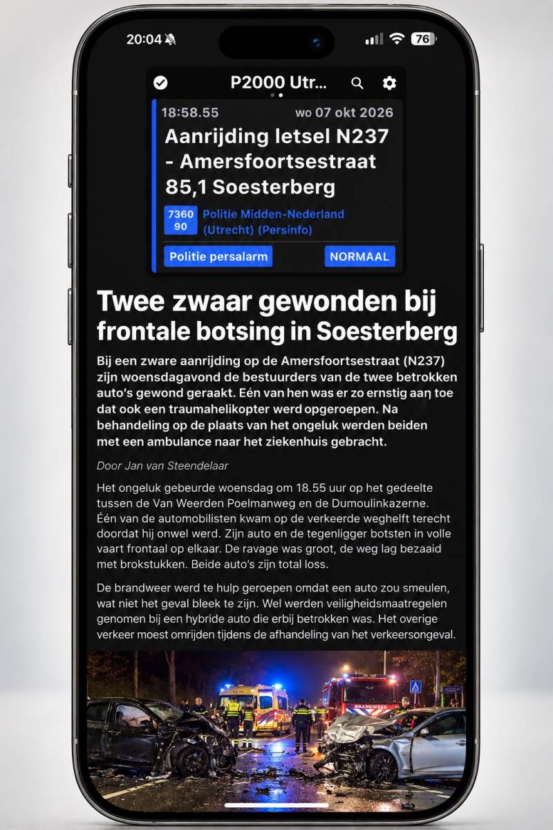 Ongeval Amersfoortsestraat