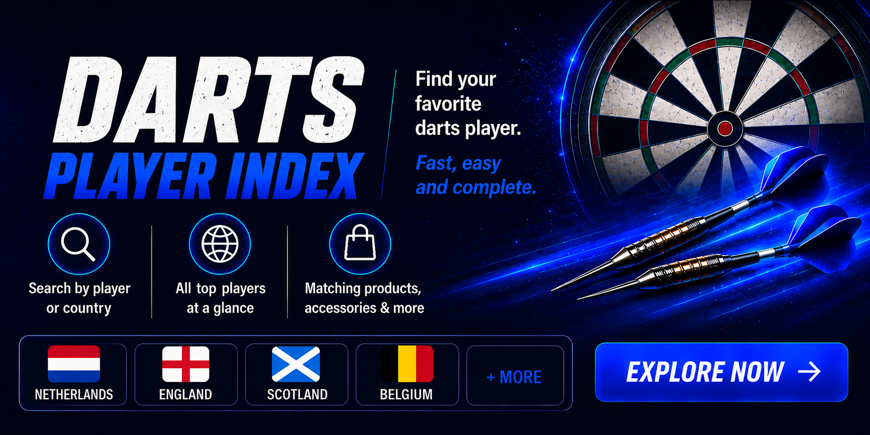 Player index page.
