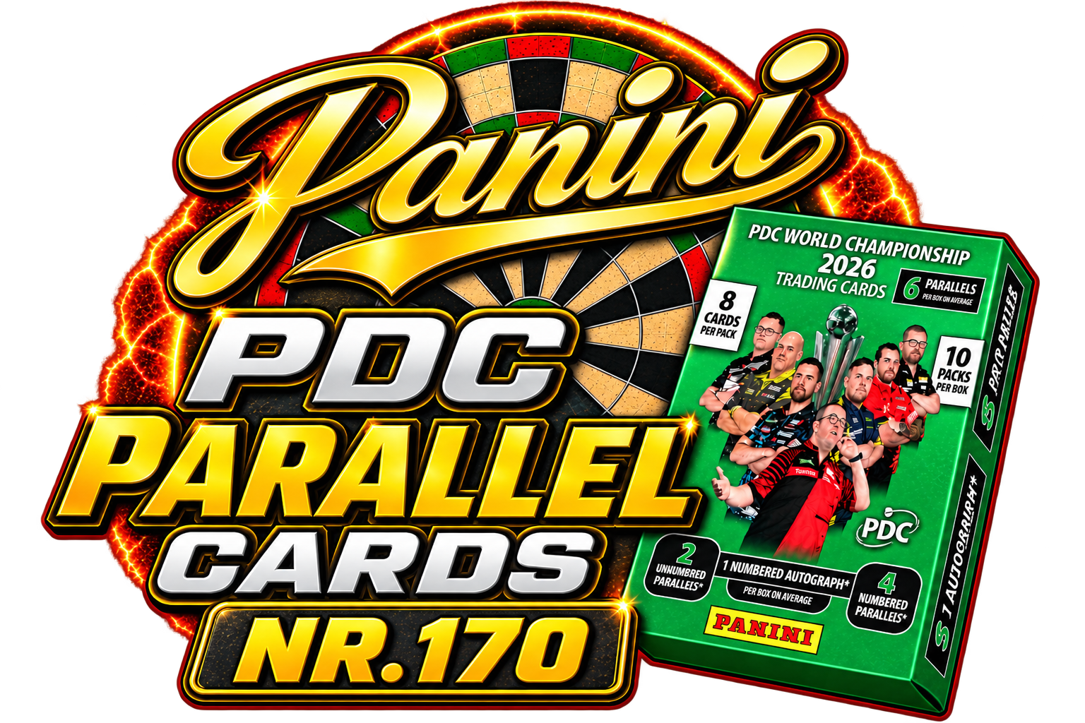 Parallel Cards PDC Wolrd Championship 2026 | Base Players Numbered 170