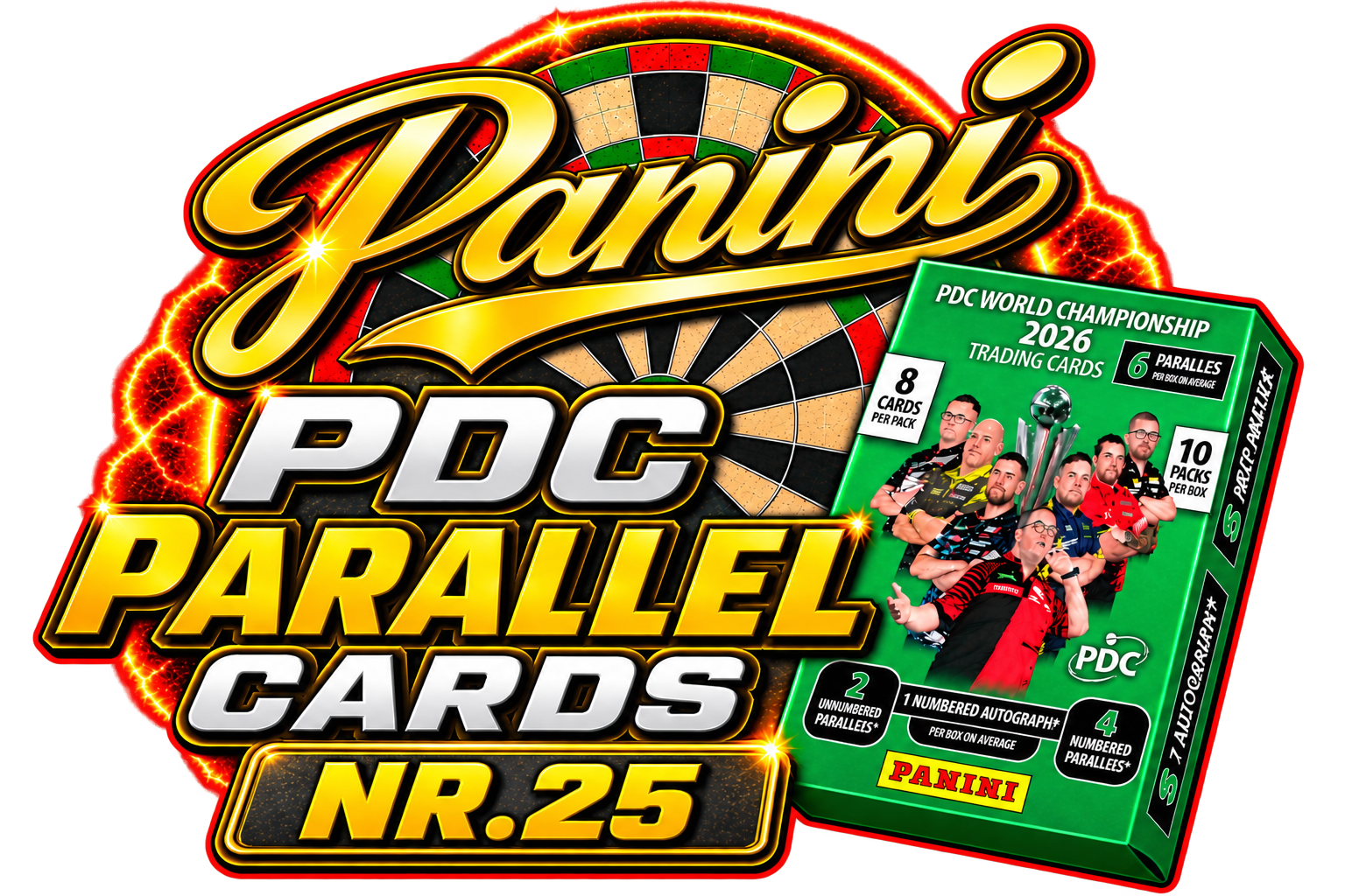 Parallel Cards PDC Wolrd Championship 2026 | Base Players Numbered 25!