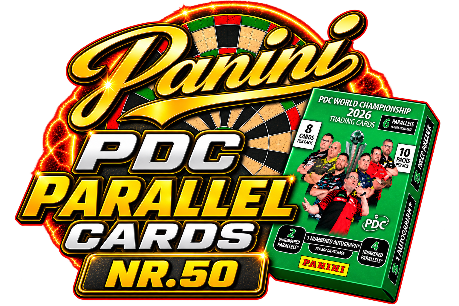 Parallel Cards PDC Wolrd Championship 2026 | Base Players Numbered 50!