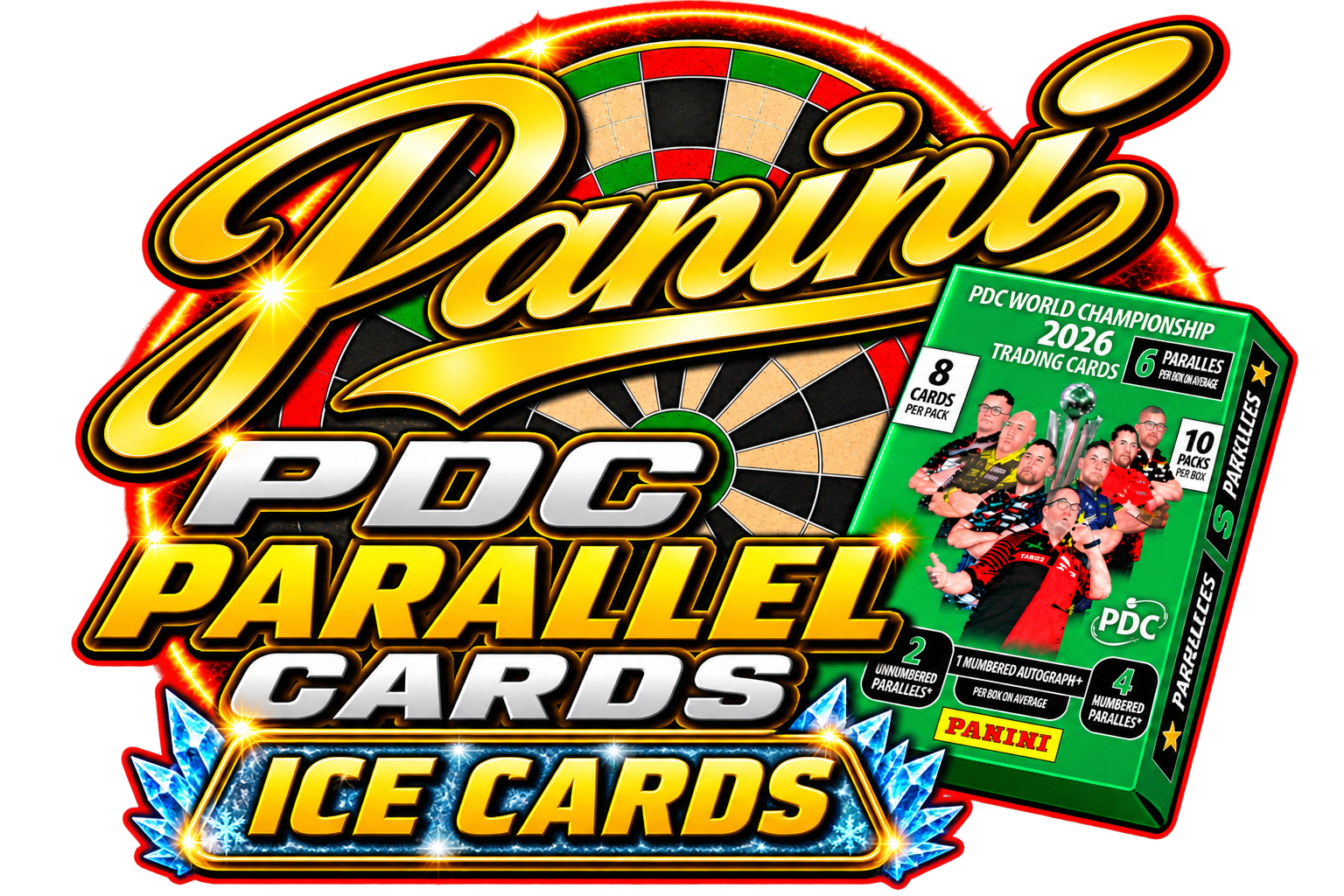 Parallel Cards PDC Wolrd Championship 2026 | Base Players Ice Cards