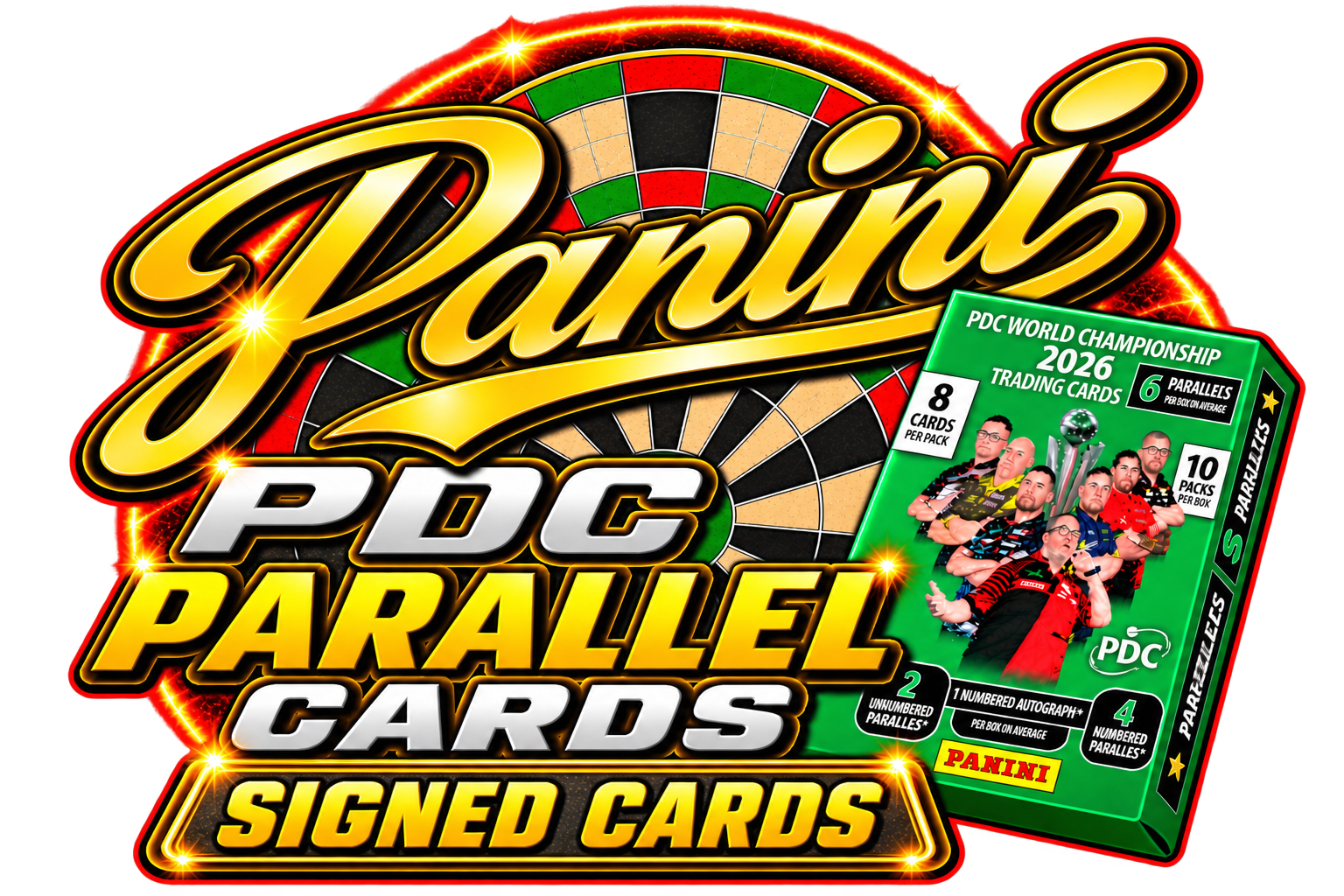 Parallel Cards PDC Wolrd Championship 2026 | Base Players Signed Cards