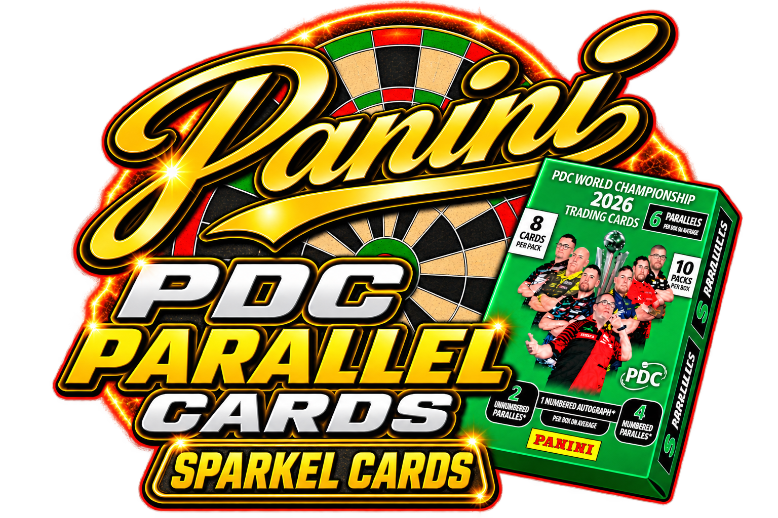 Parallel Cards PDC Wolrd Championship 2026 | Base Players Sparkel Cards
