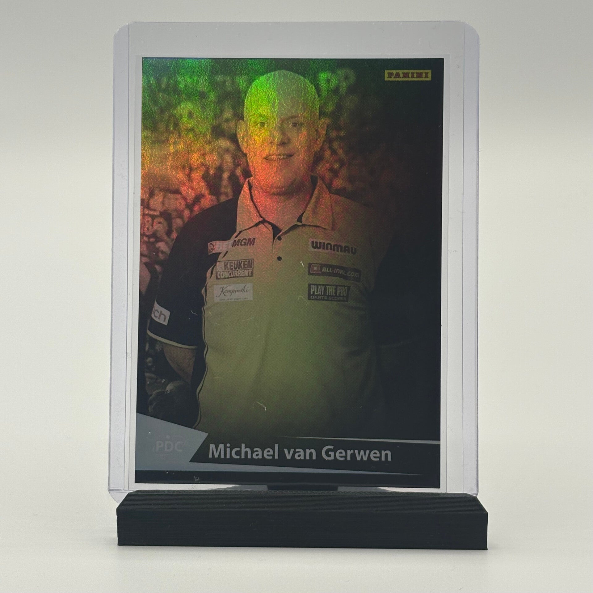 Michael van Gerwen Portrait Lightning Base Card LIGHT-08