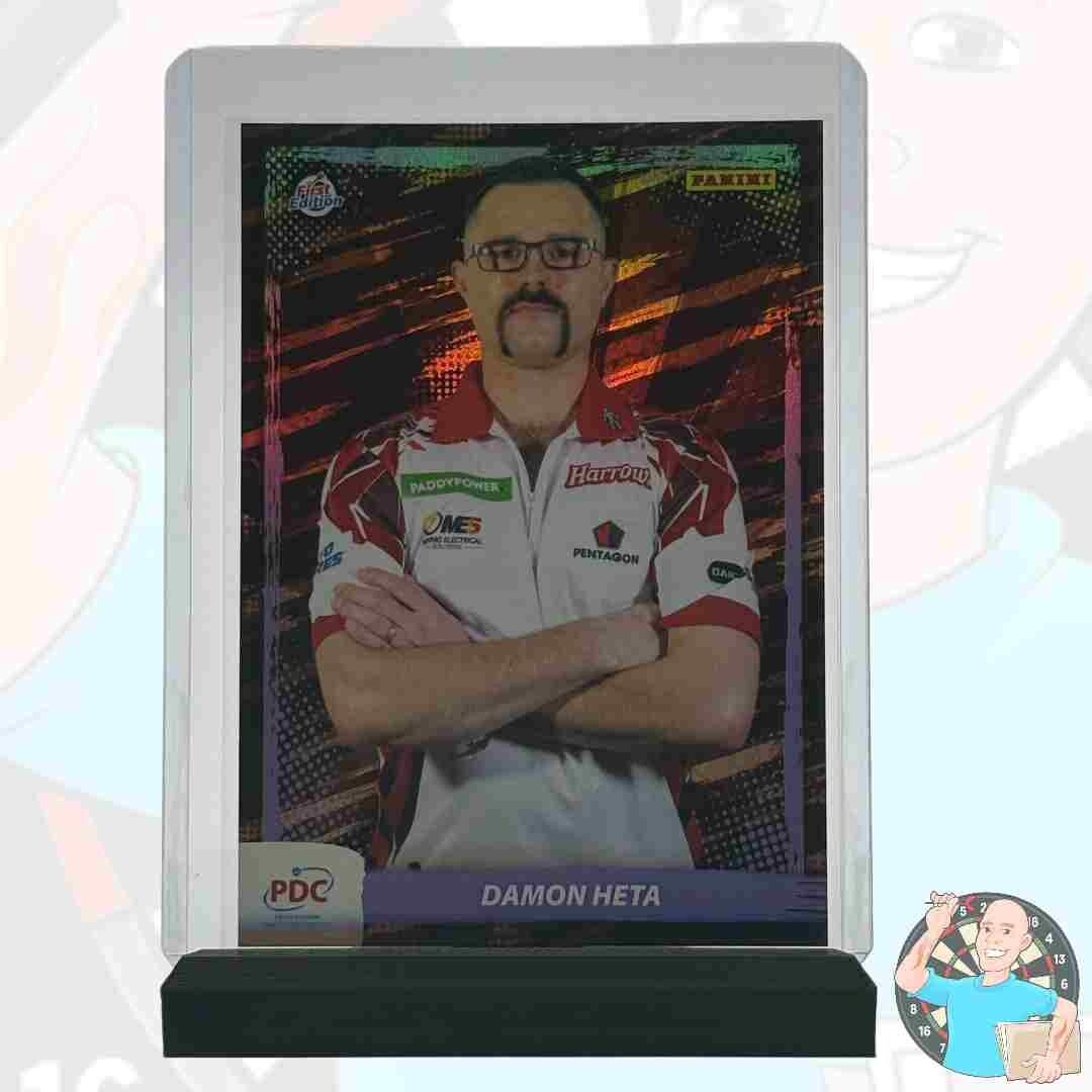 Damon Heta Purple Parallel 022/180 – Panini PDC World Championship 2025