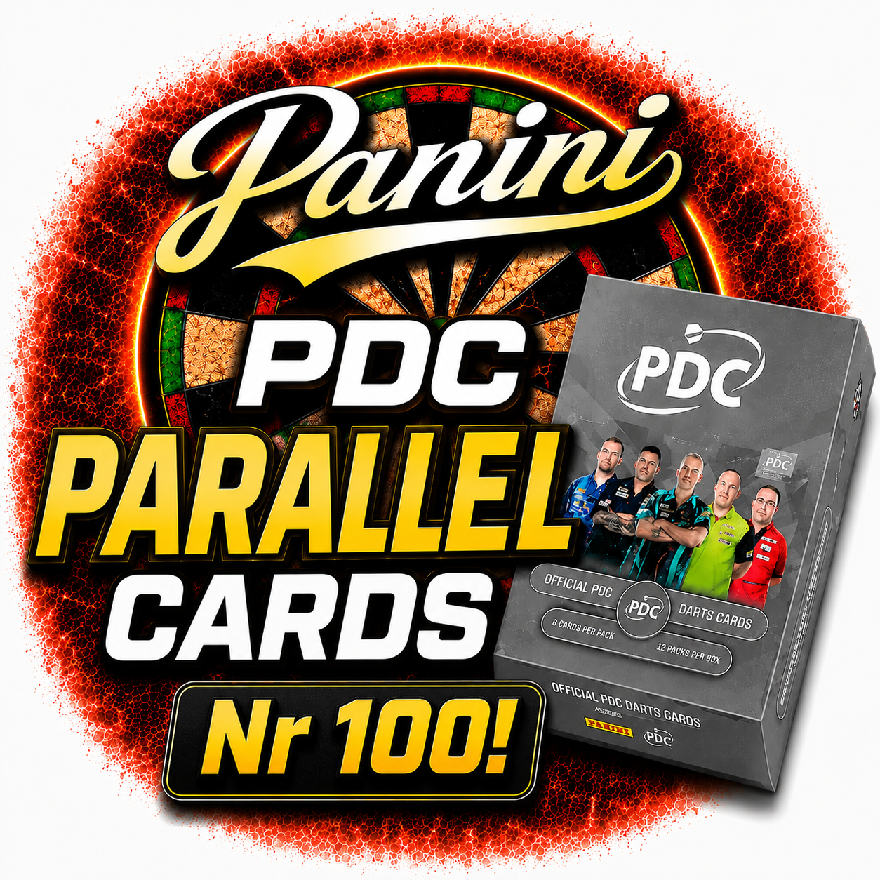Parallel cards 100 Premier League darts